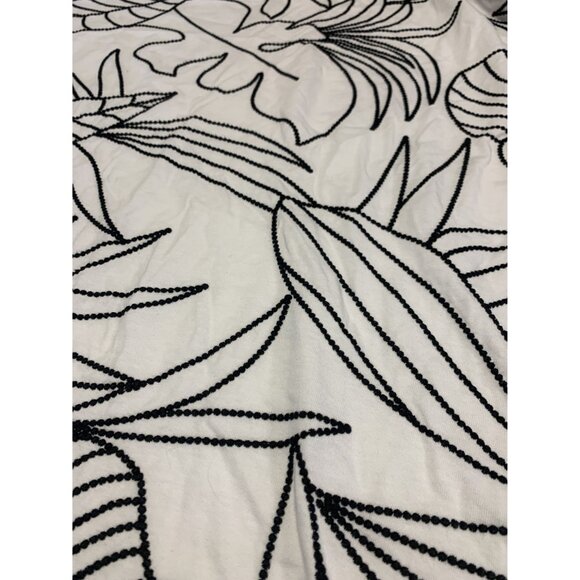 Chicos Weekends 4 Tropical Embroidered Cotton Top Blouse Coastal Grandma - Picture 8 of 8